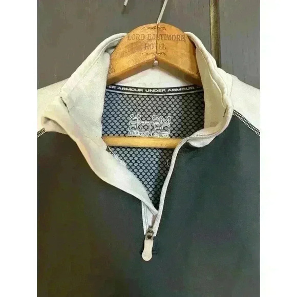 Under Armour Coldgear Fitted‎ Base Zip Pullover 1/4 Mens Small Waffle Cold Gear - Picture 11 of 12